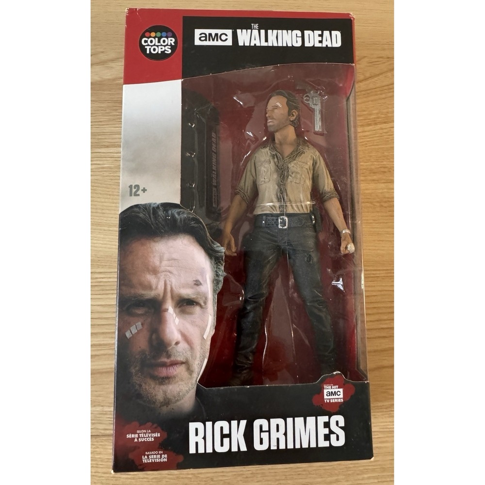 McFarlane Rick Grimes #1 Color Tops The Walking‎ Dead 7" Figure NIB 2016